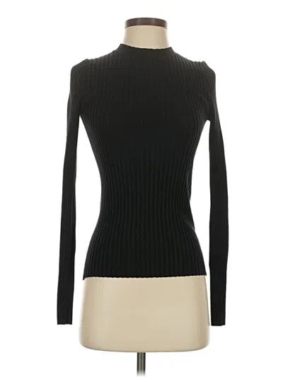 Pre-owned Anine Bing Long Sleeve Top Black Turtleneck Tops
