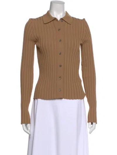 Pre-owned Anine Bing Long Sleeve Top In Neutral