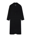 Anine Bing Quinn Notched-lapels Coat In Black