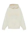 Anine Bing Long-sleeved Hooded Sweatshirt In White
