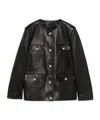 Anine Bing Lydia Leather Jacket In Black