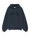 ANINE BING ANINE BING HARVEY DISTRESSED LOGO PRINTED HOODIE