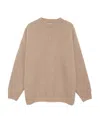 Anine Bing Long-sleeved Sweater In Nude