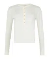 Anine Bing Katrin Long Sleeved Sweater In White