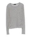 Anine Bing Sylvie Long-sleeve T-shirt In Gray
