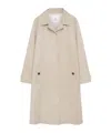 Anine Bing Randy Cotton Trench Coat In Nude