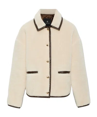 Anine Bing Camden Faux-shearling Jacket In Brown