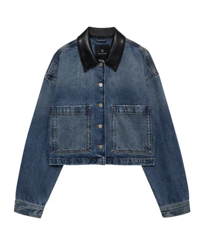 Anine Bing Long-sleeve Denim Jacket In Blue
