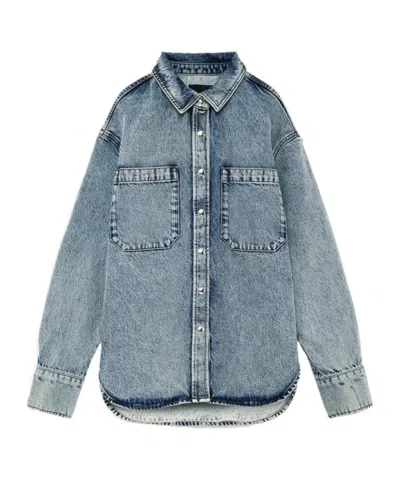 Anine Bing Long-sleeve Denim Jacket In Blue
