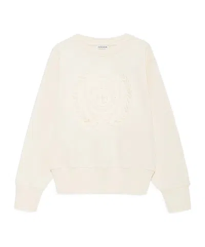 Anine Bing Long-sleeve Sweatshirt In White