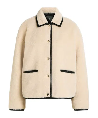 Anine Bing Long-sleeved Casual Jacket In Neutral