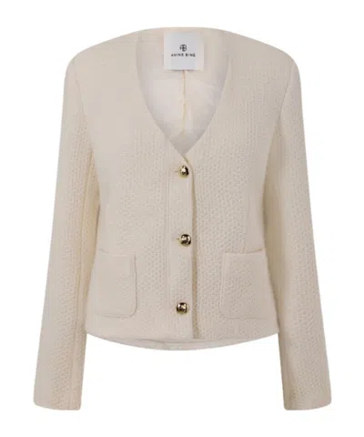 Anine Bing Long-sleeved Casual Jacket In Neutral
