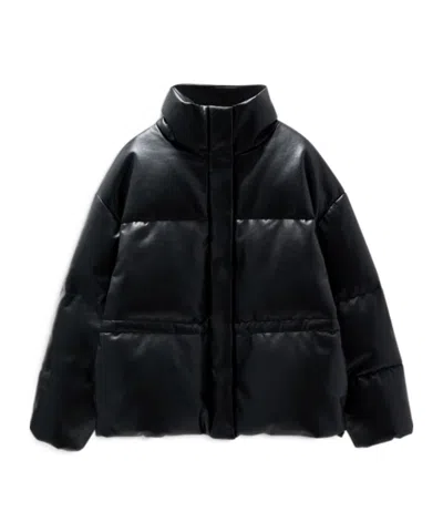 Anine Bing Long-sleeved Cotton-padded Jacket In Black