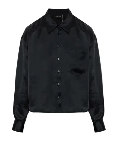Anine Bing Long-sleeved Shirt In Black