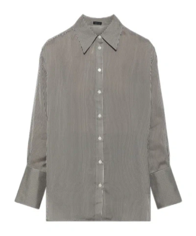 Anine Bing Long-sleeved Shirt In Grey