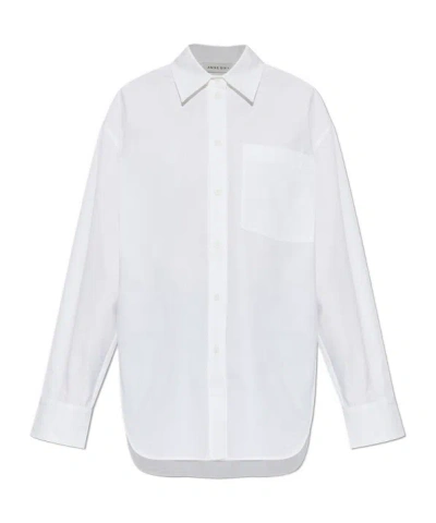 Anine Bing Long-sleeved Shirt In White