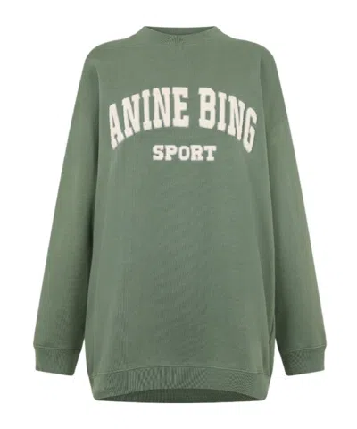 Anine Bing Long-sleeved Sweatshirt In Metallic