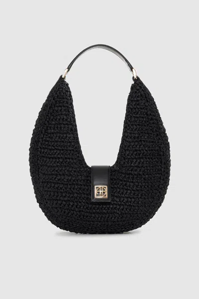 ANINE BING LOU BAG MONOGRAM - BLACK ONE