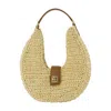 Anine Bing Lou Monogram Shoulder Bag - Leather - Beige