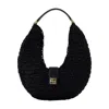 Anine Bing Lou Monogram Shoulder Bag Black