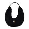 Anine Bing Lou Monogram Shoulder Bag Black