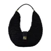 Anine Bing Lou Monogram Shoulder Bag Black - Canvas - Black