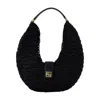 Anine Bing Lou Monogram Shoulder Bag Black In Black