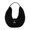 Anine Bing Lou Monogram Shoulder Bag Black