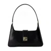 Anine Bing Lou Shoulder Bag In High-shine Black