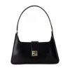 Anine Bing Lou Shoulder Bag In High-shine Black