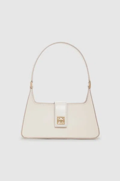 ANINE BING ANINE BING LOU SHOULDER BAG IN HIGH-SHINE BONE