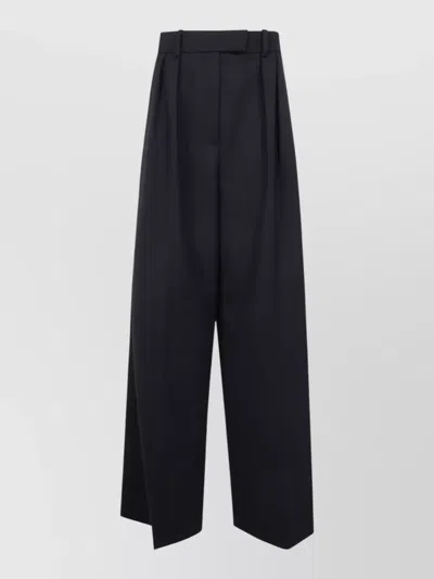 Anine Bing Lou Tailored High Waist Pleated Trousers In Animal Print