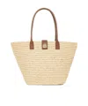 Anine Bing Lou Tote Monogram Natural With Cognac