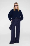 Anine Bing Lou Trouser In Blue