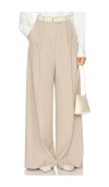 Anine Bing Lou Trouser In Taupe
