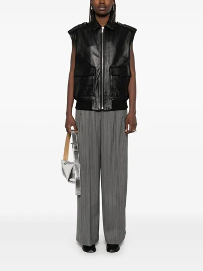 Anine Bing Lou Trousers In Grey