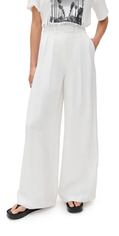 Anine Bing Lou Trousers Ivory In White