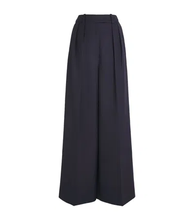 Anine Bing Lou Wide-leg Trousers In Black