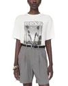 Anine Bing Louis Boxy Graphic Tee In Ivory