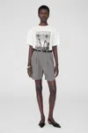 Anine Bing Louis Boxy Graphic Tee In Ivory