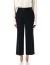 Anine Bing Black Louisa Wool Trousers In Black