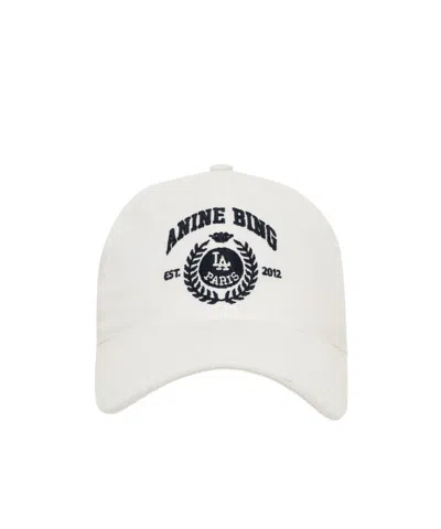 Anine Bing Low-key Minimalist Baseball Cap In White