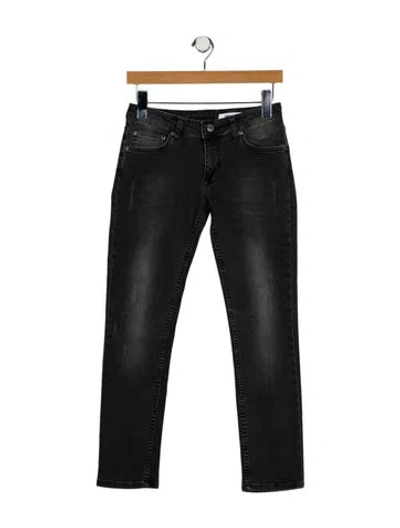 Pre-owned Anine Bing Low-rise Skinny Leg Jeans In Gray