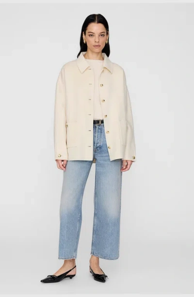 Anine Bing Luca Cashmere Blendjacket In White