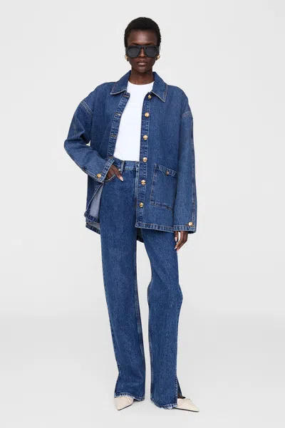 Anine Bing Luca Jacket - Clean Indigo Denim Xxs