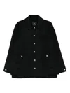 Anine Bing Button-fastening Patch-pocket Jacket In Black