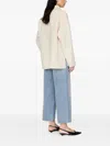 Anine Bing Luca Jacket  Ivory Cashmere Blend In Neutral