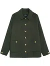 Anine Bing Luca Jacke Aus Woll-kaschmirgemisch In Olive