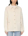 Anine Bing Luca Wool Cashmere Jacket In Neutral