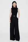 Anine Bing Lucia Ruched Top In Black